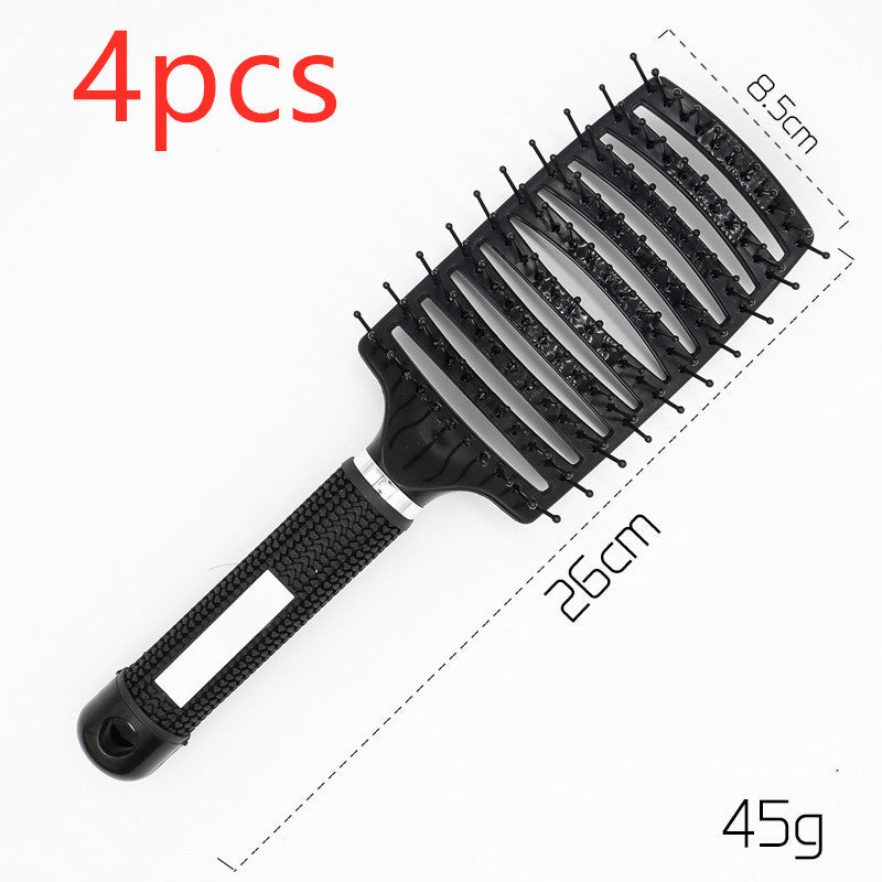 Hairbrush Anti Kit Brushy Women Detangler Hair Brush Bristle Nylon Scalp Massage Teaser Hair Brush Comb Hairbrush Anti Kit Brushy Women Detangler Hair Brush Bristle Nylon Scalp Massage Teaser Hair Brush Comb